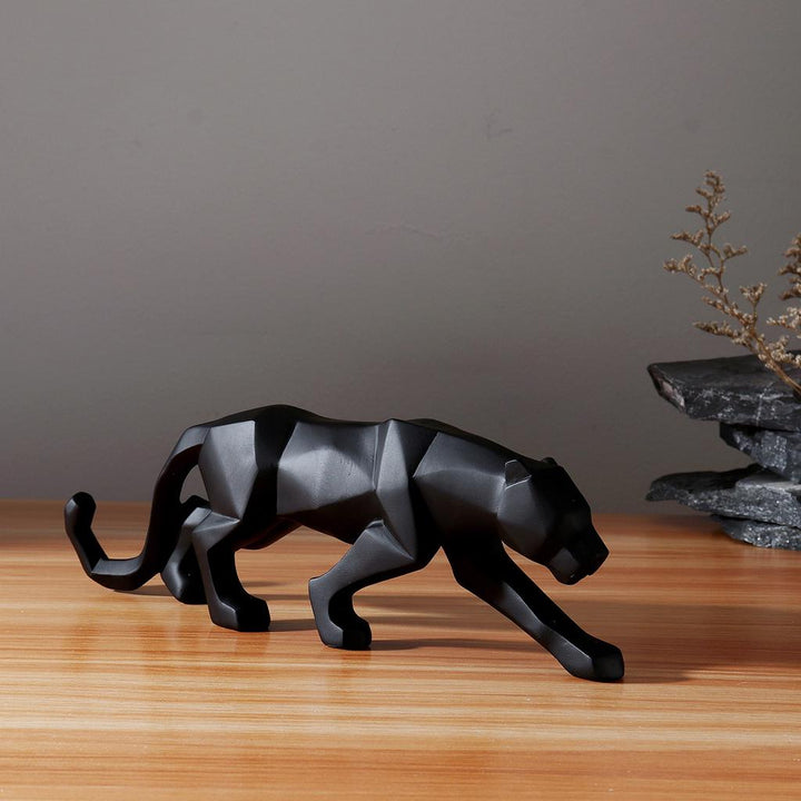 Matte Panther Sculpture